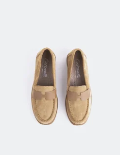 Loafers-L'INTERVALLE Yasmin Tan Suede
