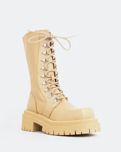 Ankle Boots-L'INTERVALLE Zafiro Cream Leather