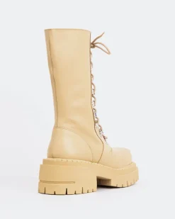Ankle Boots-L'INTERVALLE Zafiro Cream Leather