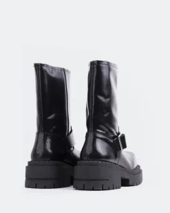 Ankle Boots-L'INTERVALLE Zaka Black Leather