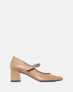 Mary-jane-L'INTERVALLE Zanotti Camel Leather
