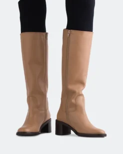 Tall Boots-L'INTERVALLE Zatar Tan Leather