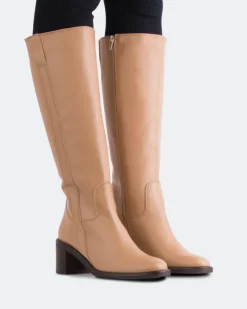 Tall Boots-L'INTERVALLE Zatar Tan Leather