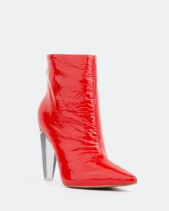 Ankle Boots-L'INTERVALLE Zoi Red Naplack