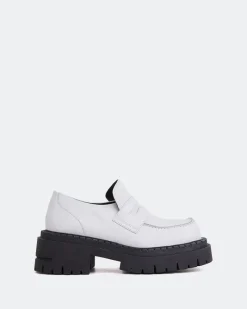 Loafers-L'INTERVALLE Zolian White Leather