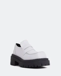 Loafers-L'INTERVALLE Zolian White Leather
