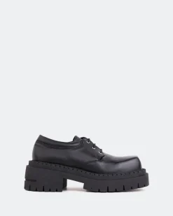 Lace-up-L'INTERVALLE Zopa Black Leather