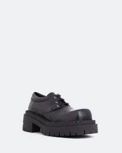 Lace-up-L'INTERVALLE Zopa Black Leather