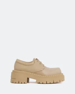 Lace-up-L'INTERVALLE Zopa Cream Leather