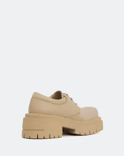 Lace-up-L'INTERVALLE Zopa Cream Leather