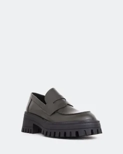 Loafers-L'INTERVALLE Zuta Khaki Leather