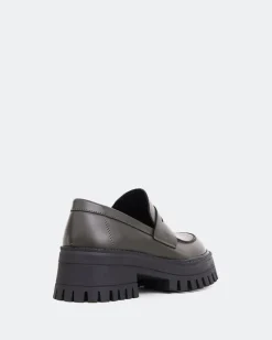 Loafers-L'INTERVALLE Zuta Khaki Leather